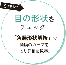STEP2 目の形状をチェック